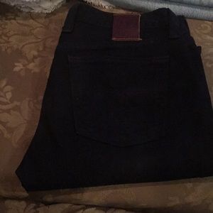 Lucky Brand black jeans 6/28 straight keg woman